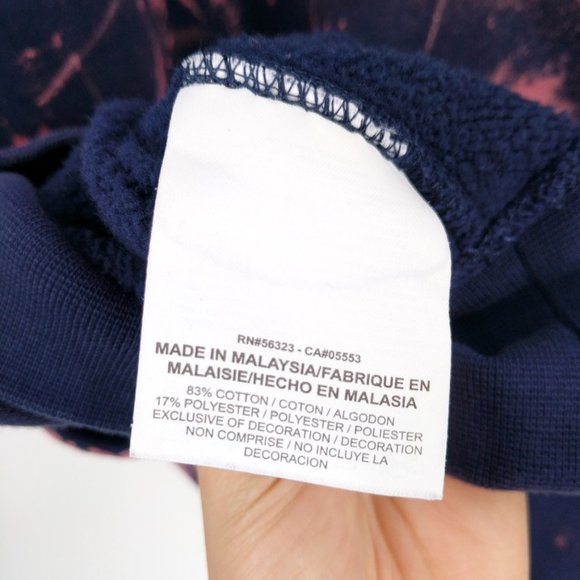 NIKE Polar Plunge Custom Bleach Dye Sweatshirt XL - Picture 7 of 8